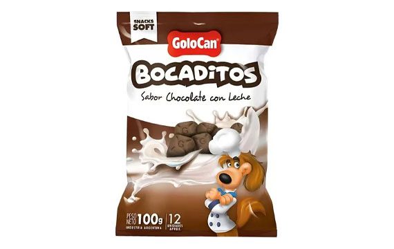 Bocaditos Perro Golocan Chocolate con Leche