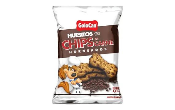 Huesitos Perro Golocan Chips de Carne Horneados